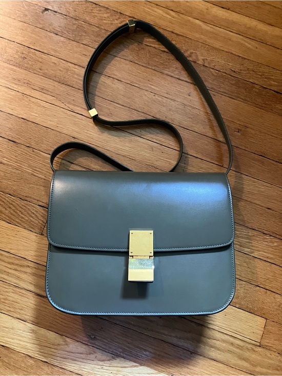 Celine Handbags - Celine Classic Box in Olive Green